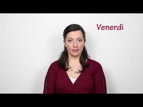 Italian Learn to Pronounce Days and Months