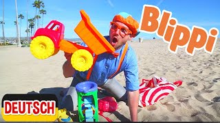 Blippi Deutsch - Lernt Farben und Zählen am Strand | Abenteuer und Vid
