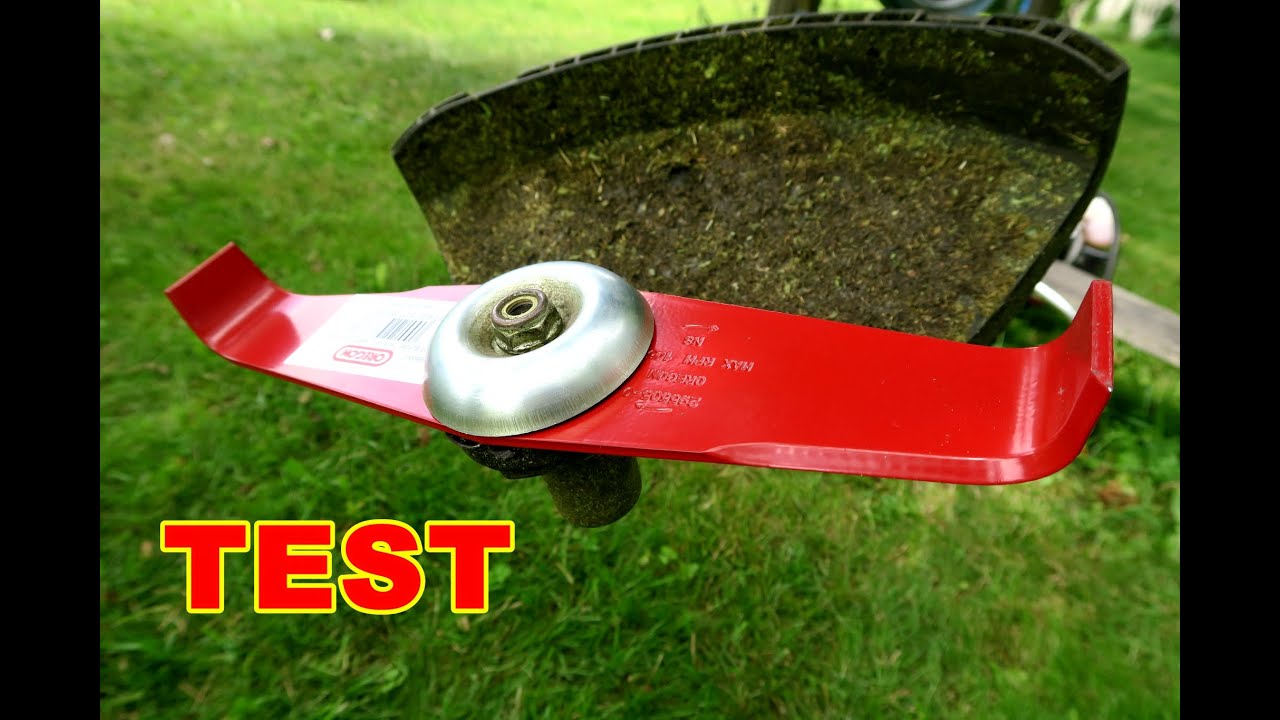 Nóż mulczujący do kosy spalinowej Oregon -TEST Mulching knife for brush cutter