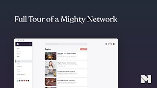 Mighty Networks video
