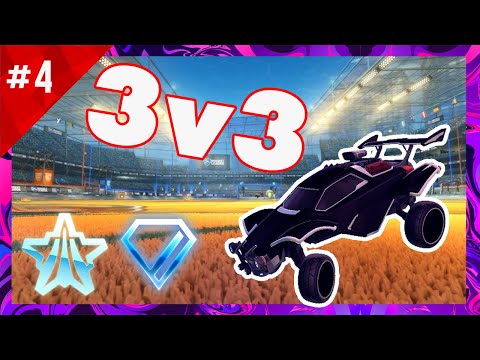 3v3 Platinum/Diamond Rocket League Gameplay - With Commentary | Episode Four
