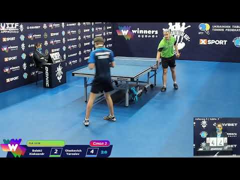 Belskii Aleksandr - Oleskevich Yaroslav  League of best Table Tennis 19.12.2020 12-00