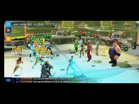 Testing Nick Fury in Skill 2.1! - Marvel Strike Force - DOOM Raids