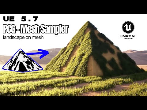 PCG Mesh Sampler Tutorial in Unreal Engine 5 - 5.7
