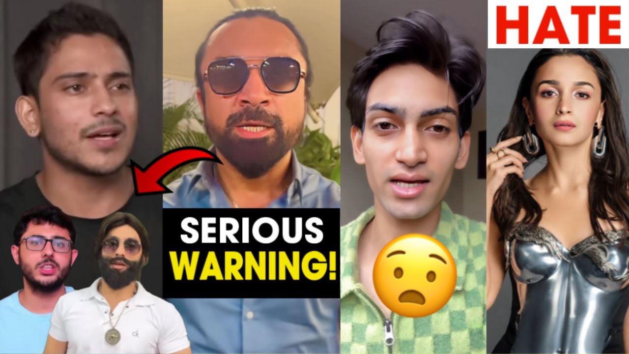 “Purav Jha Bhag Gaya” Ajaz Khan Serious Warning to YouTubers!😳, Chill Gamer Converted to Hindu?...