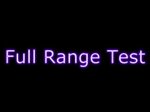 Speaker Test: Full Range (20kHz - 20Hz)