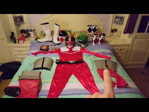 SOLD Green Red Black Mighty Morphin Power Ranger and Time Force Cosplay costume Items