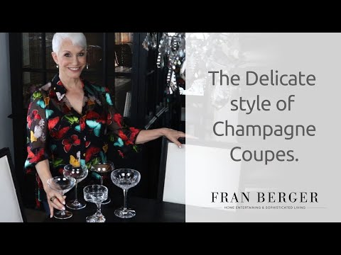 Delicate style of Champagne Coupes. | Fran Berger