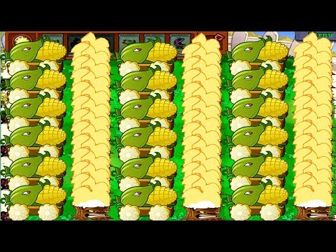 Team Cob Cannon Gatling Pea Vs Torchwood  - Plants Vs Zombies POPCAP Hack