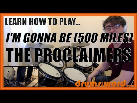 ★ I'm Gonna Be (500 Miles) (The Proclaimers) ★ Drum Lesson PREVIEW | How To Play Song (Mattacks)