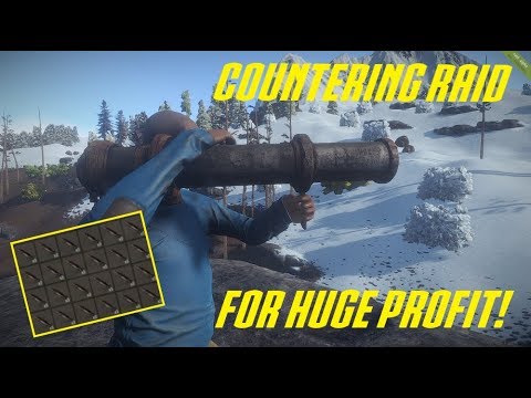 Rust - Countering a Raid for Huge Profit! (Rust PvP, Raiding, and Counter Raiding)