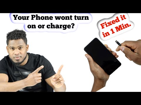 My phone won't turn on or charge, Stopped working