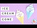 Origami Ice Cream Cone Tutorial Swirl Easy For Beginners