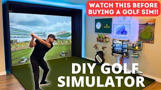 How To Build Your Dream Golf Simulator To Fit Your Space & Budget | Don't Overspend | Easy DIY Guide