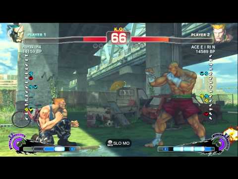 ACE・EIRIN [Guile] vs nanakun4 [Sagat] SSF4 Japanese Online Ranked Matches - TRUE-HD