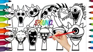Incredibox Sprunki New Coloring Pages/ How to Color  from Durple  Phase 6/ncs music