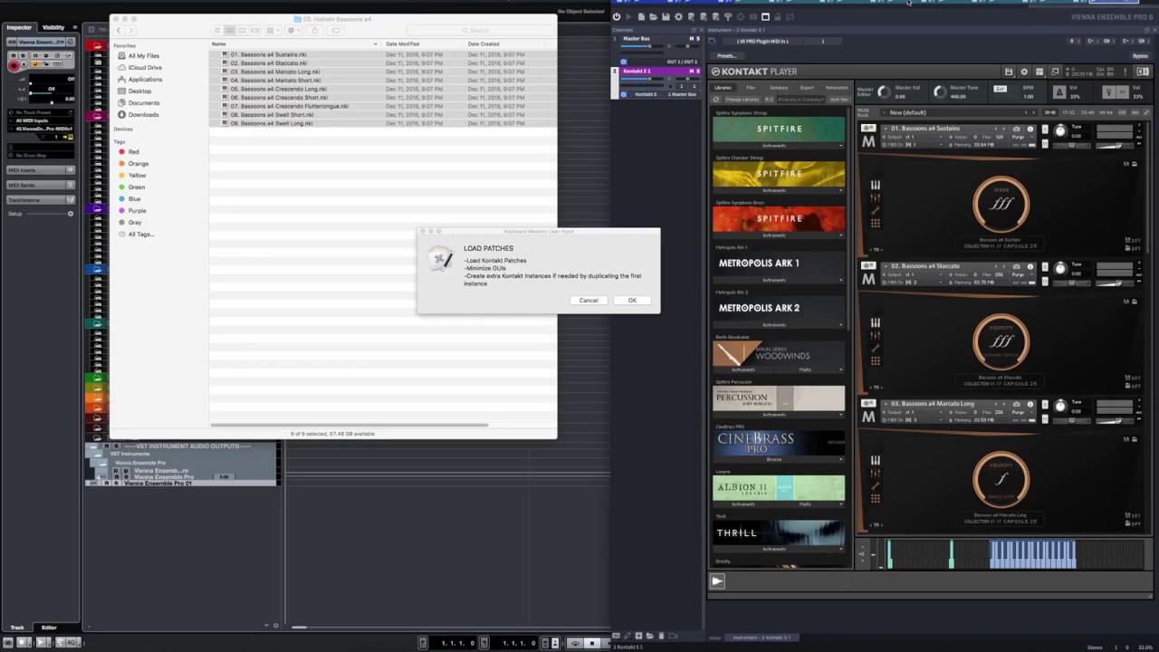 Cubase Template BUILDER + VEPro + Keyboard Maestro