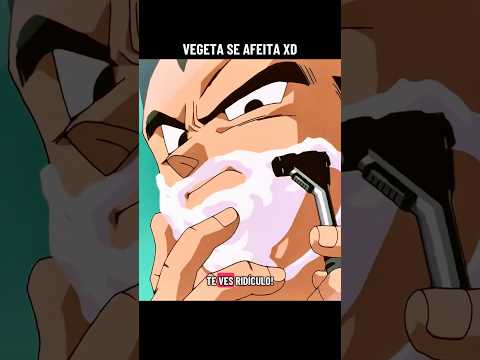 Vegeta afeita su bigote XD #dragonball #vegeta #dragonballsuper #dbgt #goku #dragonballz #bills #dbz