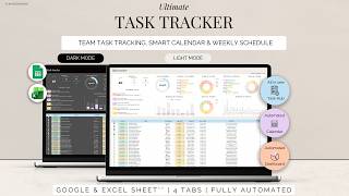 Ultimate Task Tracker for Productivity Excel & Google Sheets | Stay Organized | Full Tutorial