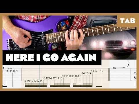 Whitesnake - Here I Go Again - Guitar Tab | Lesson | Cover | Tutorial
