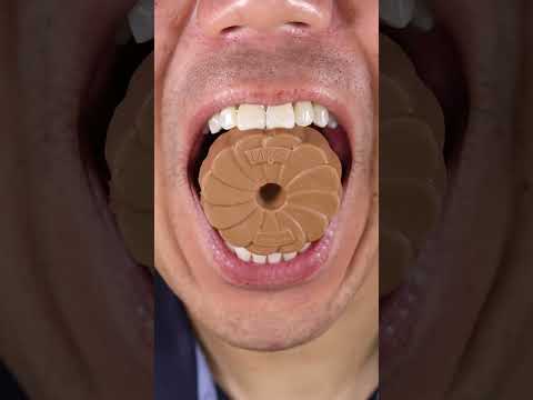 ASMR Marks & Spencer Extremely Chocolatey Milk Chocolate Rounds #DoctorTristanPeh #ASMR #Shorts
