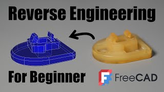 Reverse Engineering for Beginners in FreeCAD: Chair Leg Cap Tutorial