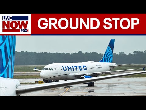 Video | BREAKING: United Airlines halts US flights over tech issue | LiveNOW from FOX