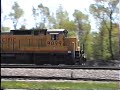 From 1999 UPRR Trains By Quarry Elmhurst Illinois Raw VHS Clip
