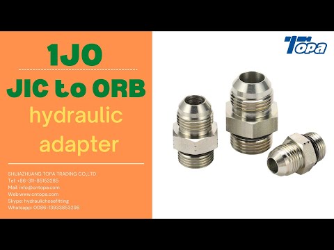 1JO Male JIC x Male SAE O-ring Boss hydraulic fitting ∣ 37 degree cone flare straight hose fitting