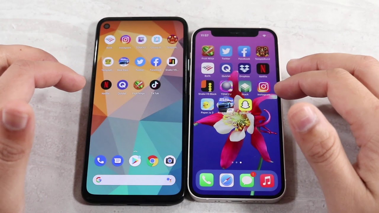 iPhone 12 Mini Vs Google Pixel 4a Speed Comparison