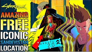 Cyberpunk 2077: Amazing FREE Iconic Sandevistan Location! After Update 2.0! Move Like David Martinez
