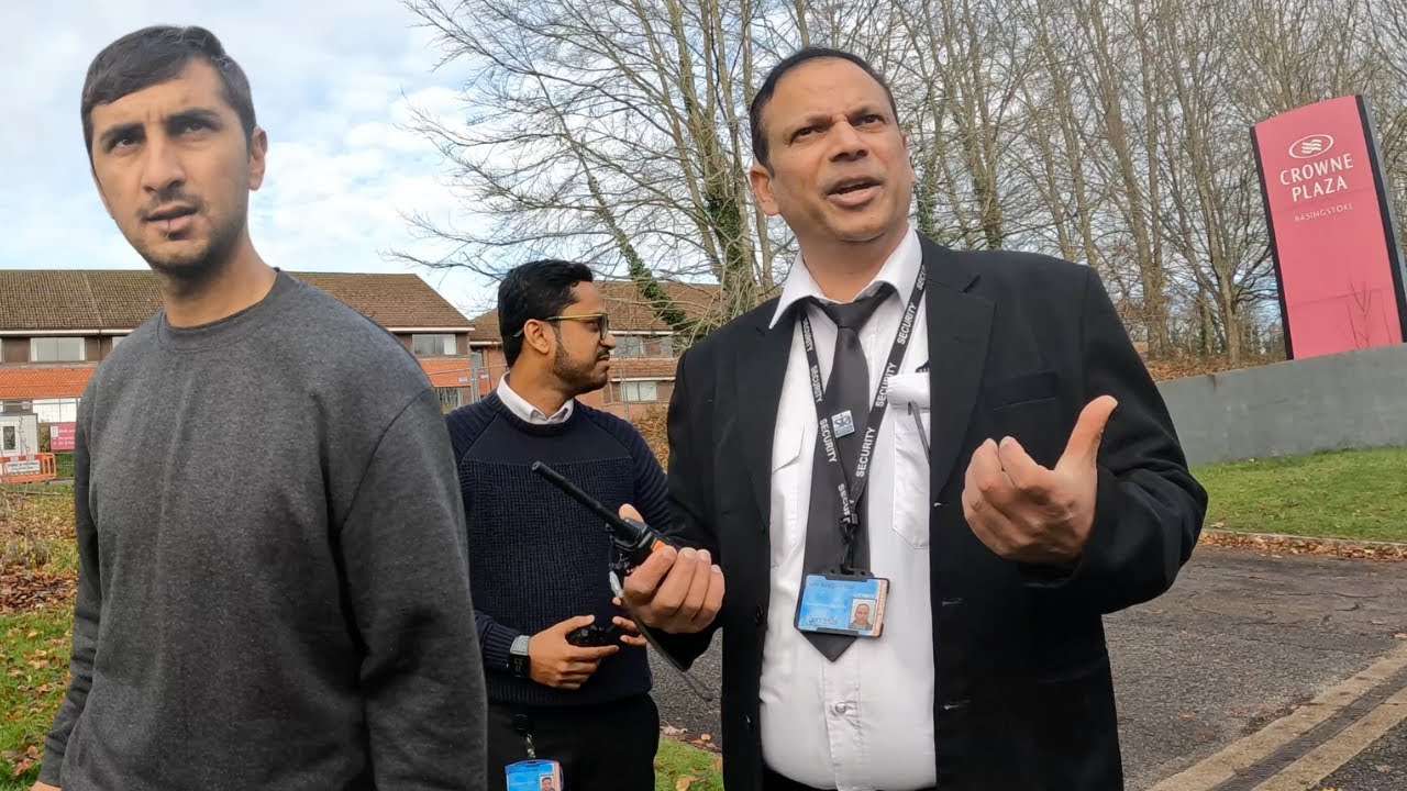 MIGRANTS JUST MOVED INTO BASINGSTOKE. SECURITY SCARED OF DRONE 👀 (CROWNE PLAZA HOTEL)