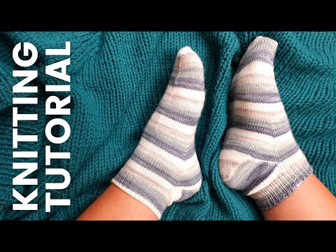 Toe Up Socks on Double-Pointed Needles [Full Tutorial!]