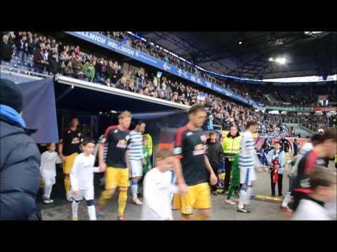 RTV E2 - Fußball: Einlauf ins Stadion MSV Duisburg (1)