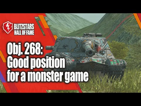 Obj. 268: Good position for a monster game | World of tanks Blitz