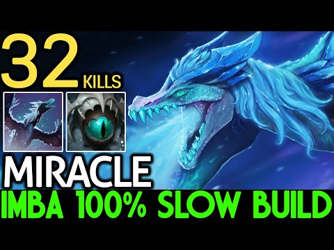 MIRACLE [Winter Wyvern] Imba 100% Slow Build No Mercy 32 Kills Dota 2