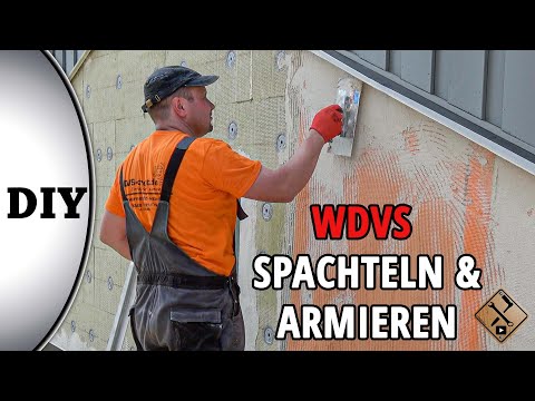 WDVS Dämmplatten richtig armieren - WDVS armieren / Vollwärmeschutz verspachteln - So geht's...