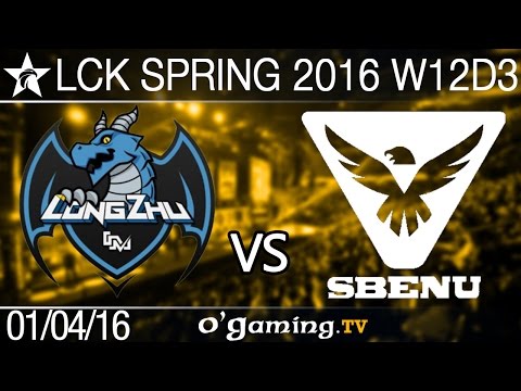 Sbenu Sonicboom vs Longzhu Gaming - LCK Spring 2016 - W12D3