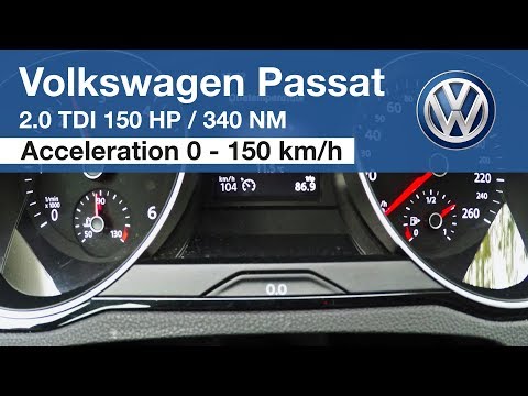 Volkswagen Passat B8 2.0 TDI 150 PS Beschleunigung 0 - 150 km/h
