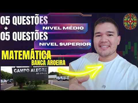 🔥 TREINO DE ELITE! 10 Questões da Aroeira – Campo Alegre