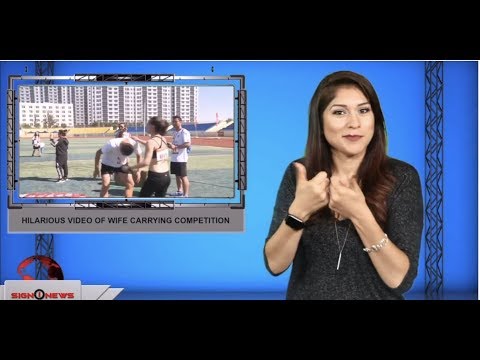 Hilarious video of wife carrying competition (ASL - 9.7.19)