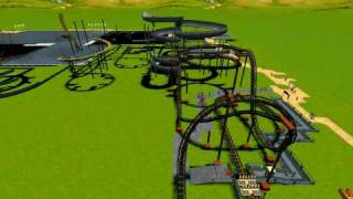 preview picture of video 'RCT3 Mein größter Park [über 3000 Leute]'