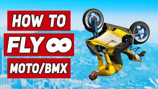 How To FLY INFINITELY On A MOTORCYCLE & BMX in GTA 5!