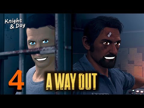 Let's Play A Way Out Gameplay Walkthrough Blind Part 4 - Finally Free!