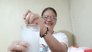 #snackvideo #buger with guyabano juice 🥤#subscribe