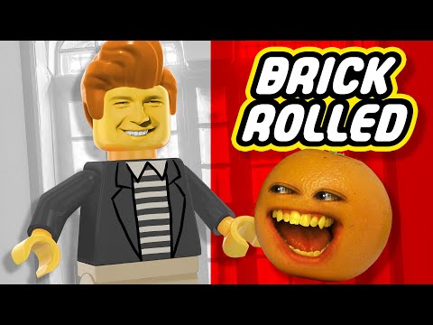 惱人的橙子--磚塊滾落! (Annoying Orange - Brick Rolled!)