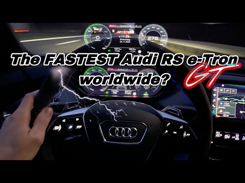 820 PS HGP Turbo Audi RS e-Tron GT TopSpeed Autobahn-Run 🏁🏁🏁