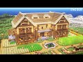 Minecraft How To Build A 2 Player Survival Base Mansion House Tutorial 17 마인크래프트 건축 