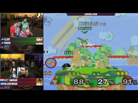 Smash'N'Splash 4 LOSERS 8THS -  lloD +  Rishi vs AST | Amsah +  Bladewise
