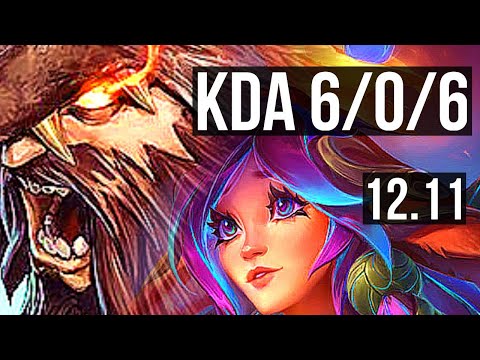 UDYR vs LILLIA (JNG) | 6/0/6, Rank 7 Udyr, 1000+ games, Dominating | EUW Grandmaster | 12.11